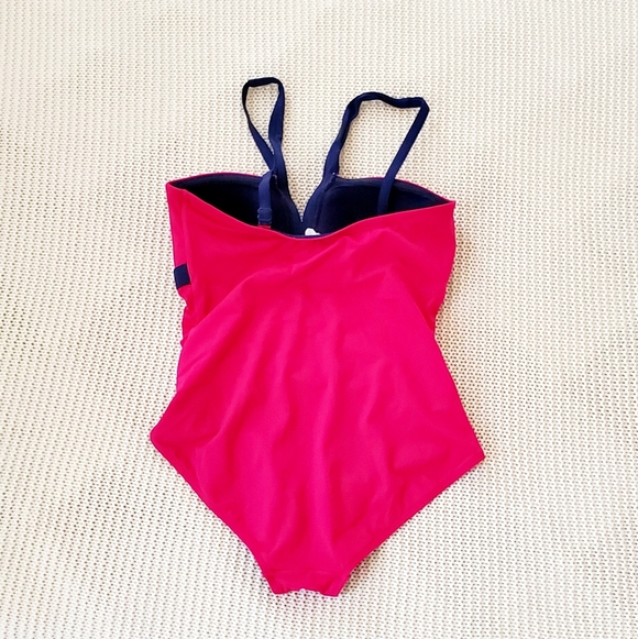 Boden One Piece Pink Swimsuit Size 10 - Picture 4 of 6